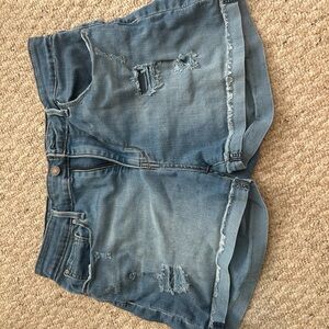 Distressed Denim Women Shorts